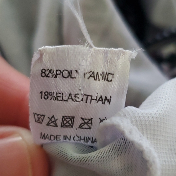 NWOT. A-Line tankini top, briefs, and shorts set - Picture 5 of 8